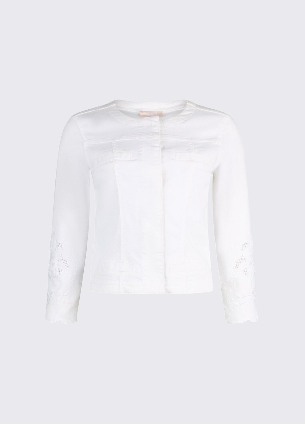 Jacket with broderie anglaise white Liu Jo - large image number 6