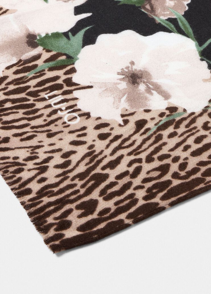 Estola con estampado animal floral negro Liu Jo - large image number 3