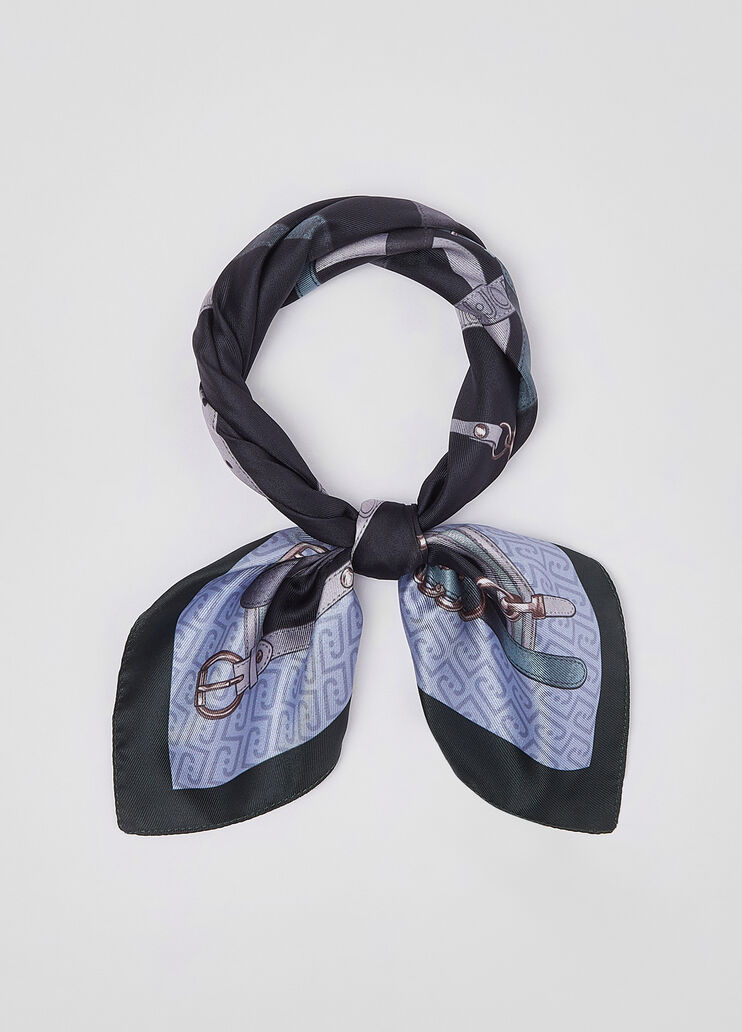 Small foulard with print light blue Liu Jo - medium