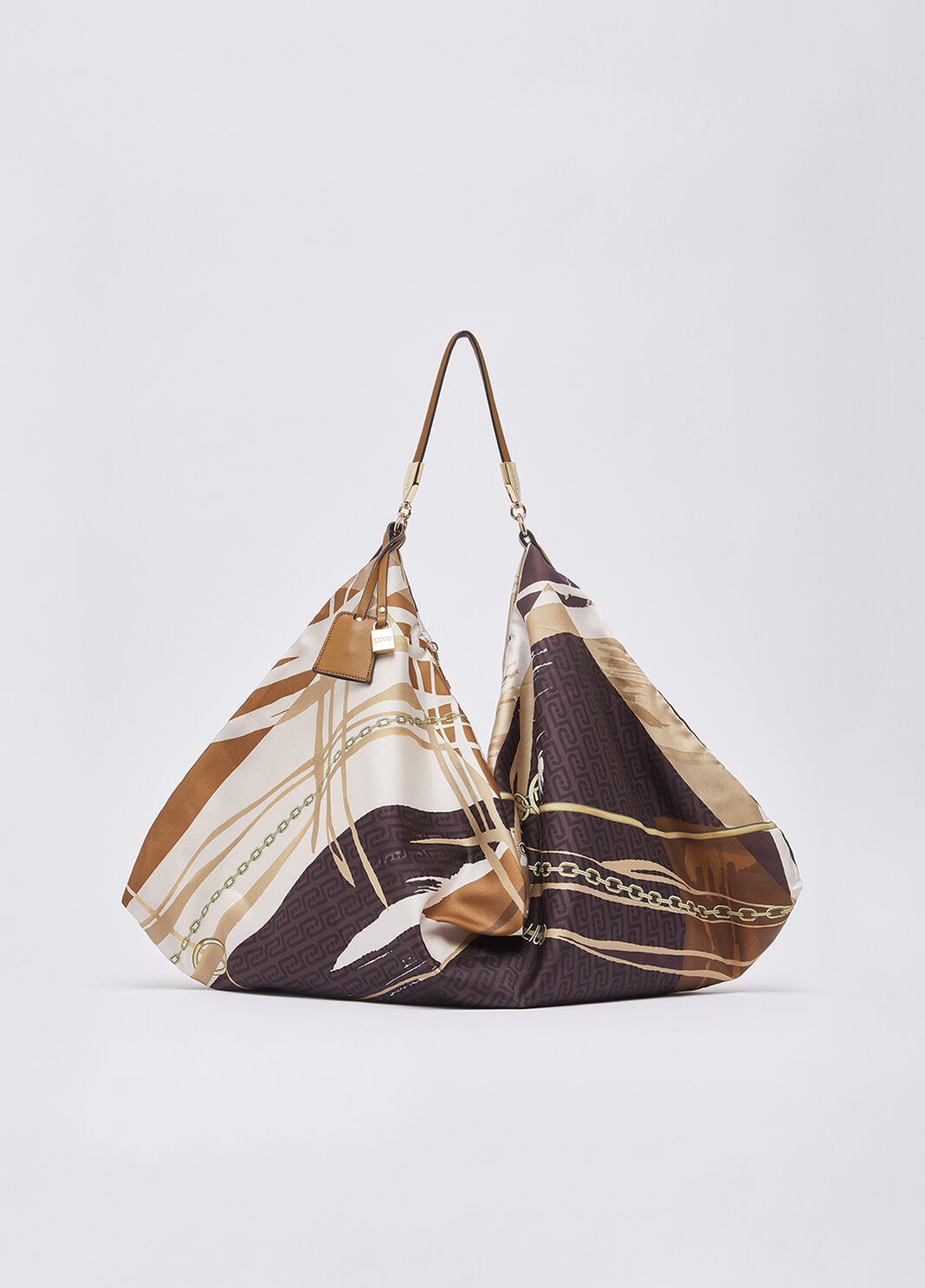 Sac foulard moyen mod&egrave;le chocolat Liu Jo - large image number 1