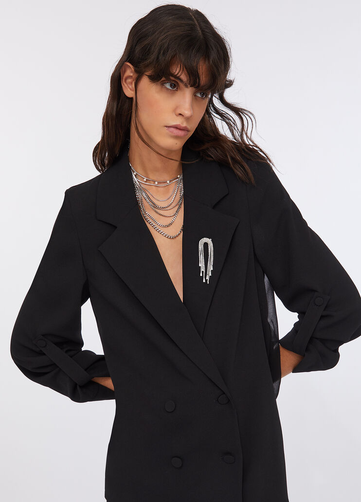Envers satin blazer black Liu Jo - medium Envers satin blazer black Liu Jo - medium