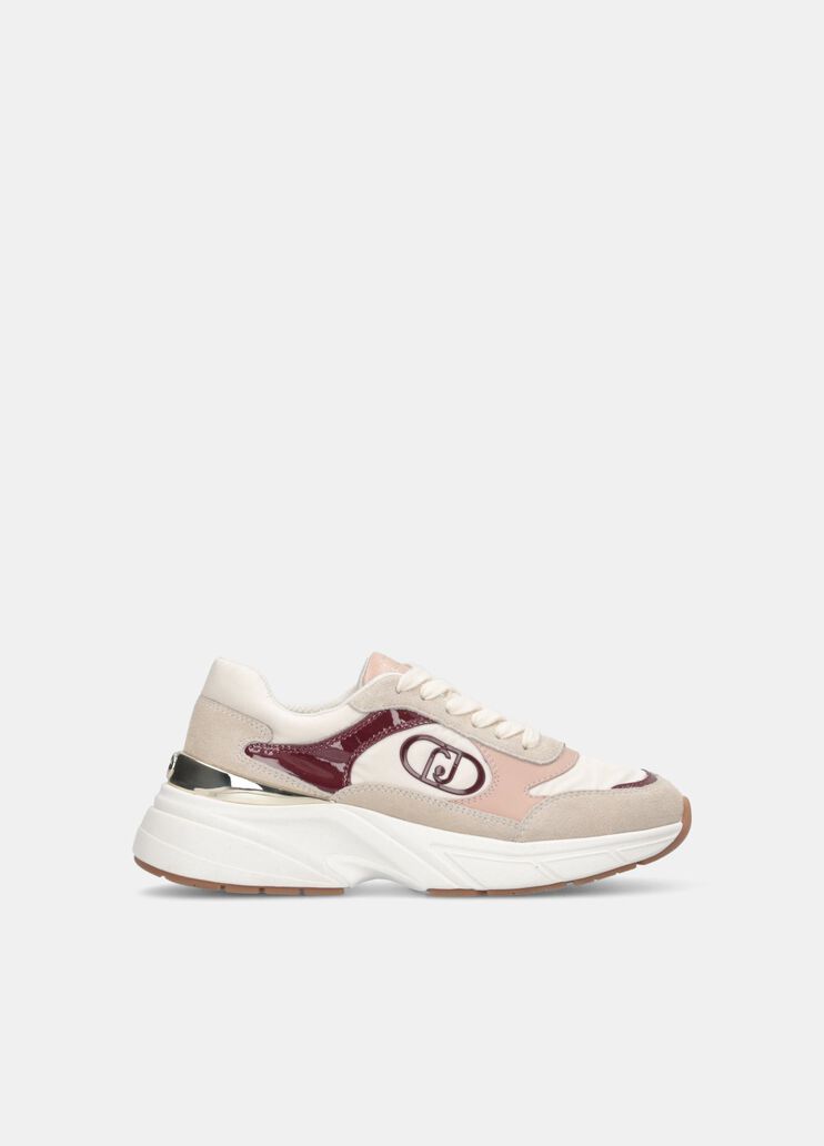 Suede and nylon sneakers beige Liu Jo - medium