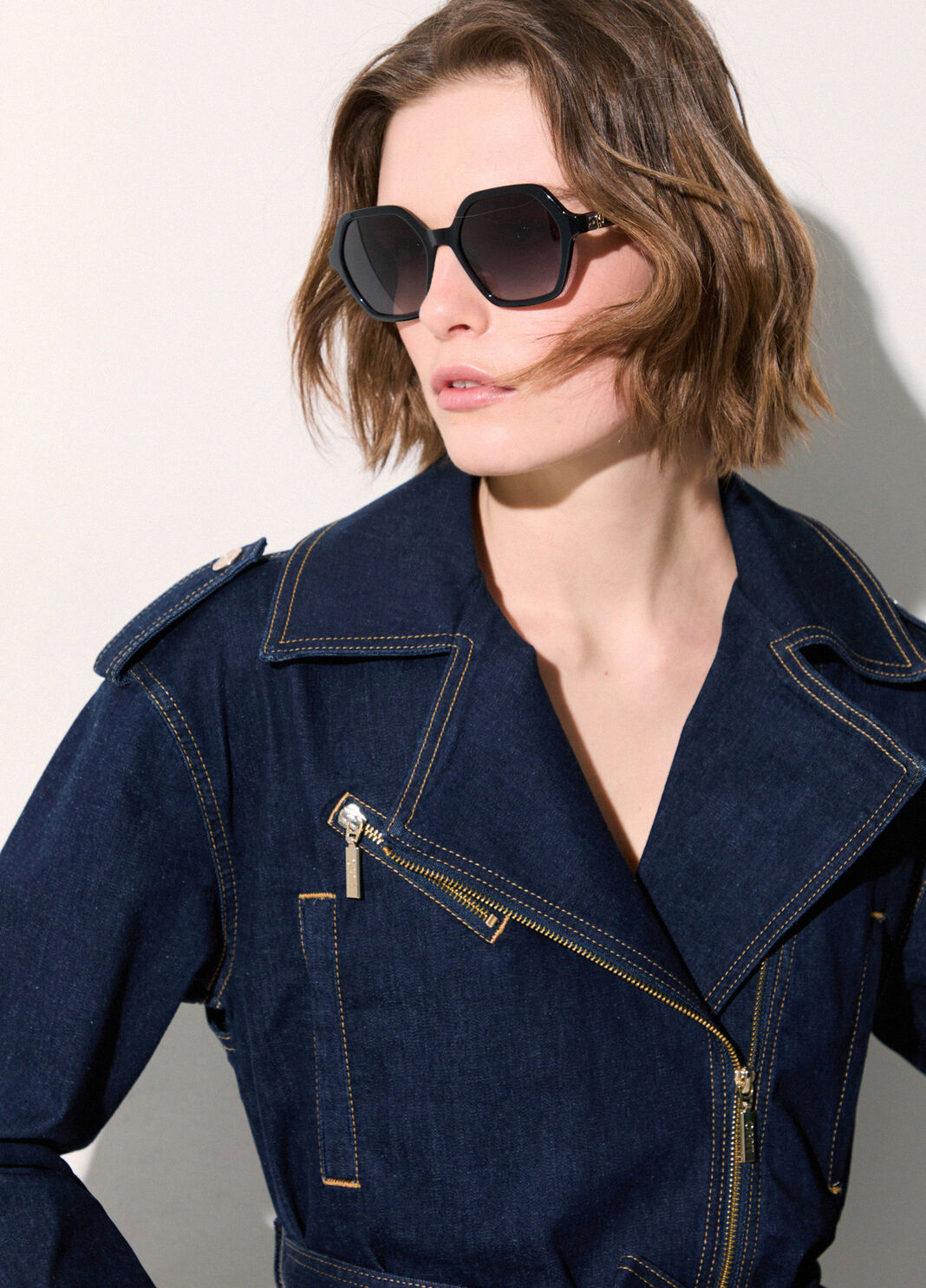 Hexagonal sunglasses black Liu Jo - large image number 0