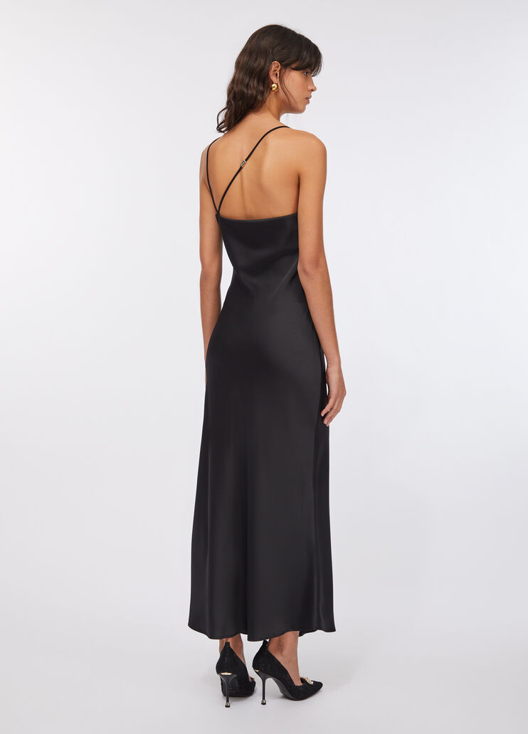 Вечернее платье из атласа черный Liu Jo - large image number 1