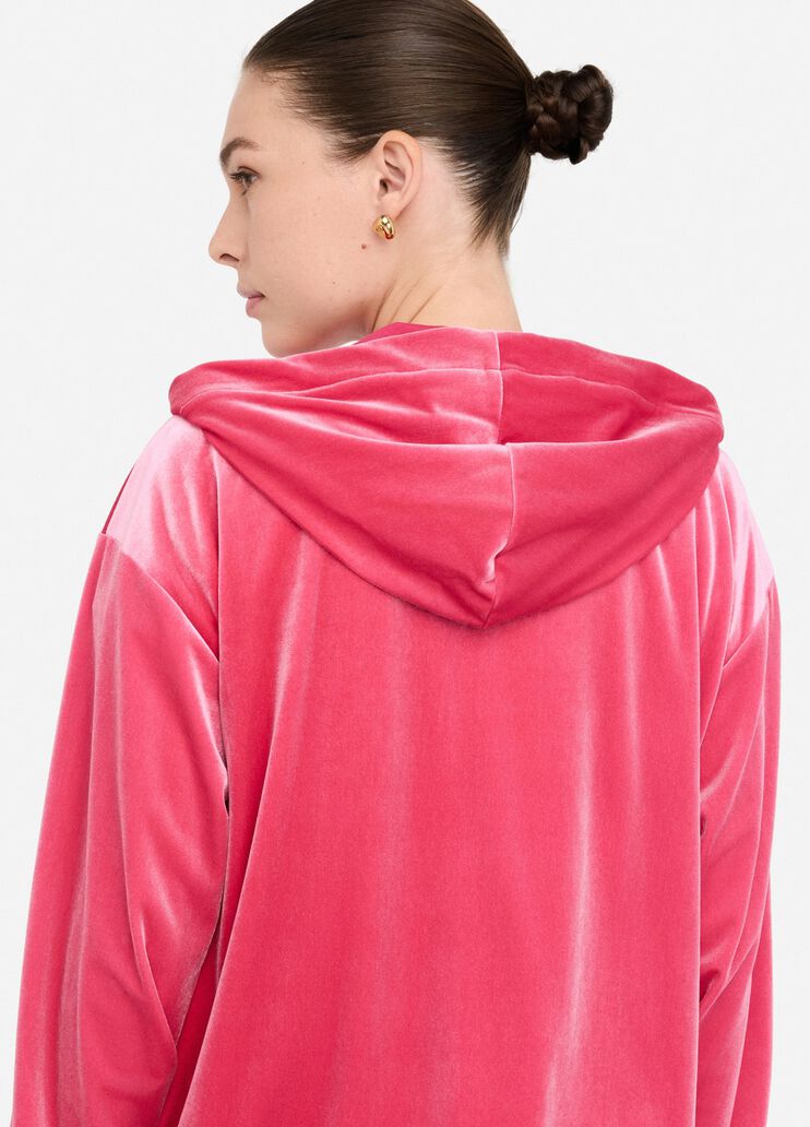 Chenille-Hoodie Sauerkirsche Liu Jo - large image number 4 Chenille-Hoodie Sauerkirsche Liu Jo - large image number 4