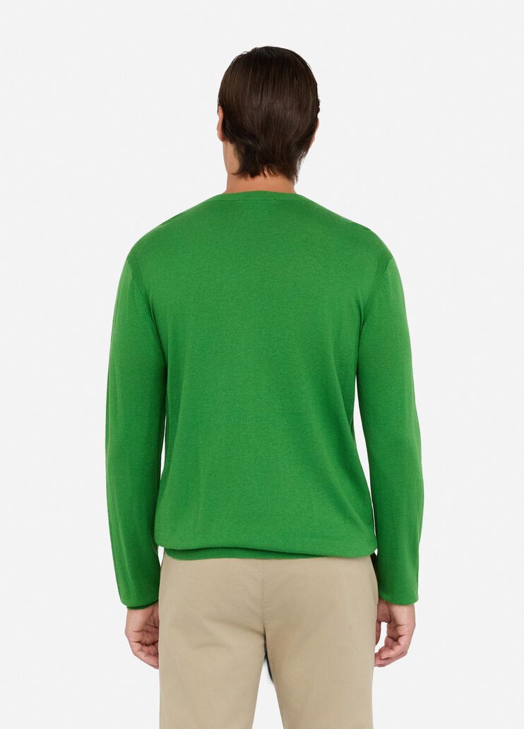 Cotton and silk jumper green Liu Jo - large image number 1