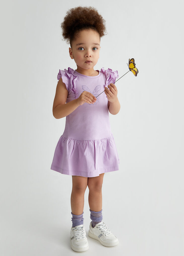 Dress with gemstones light wisteria Liu Jo - medium