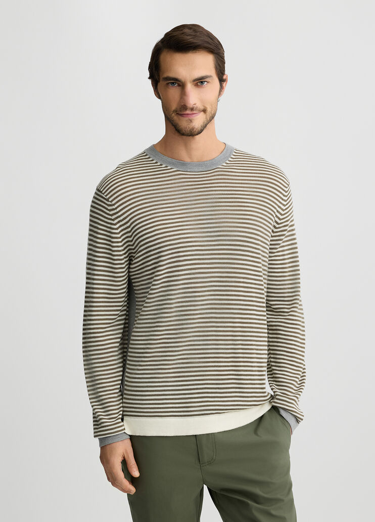 Striped wool sweater green Liu Jo - medium Striped wool sweater green Liu Jo - medium