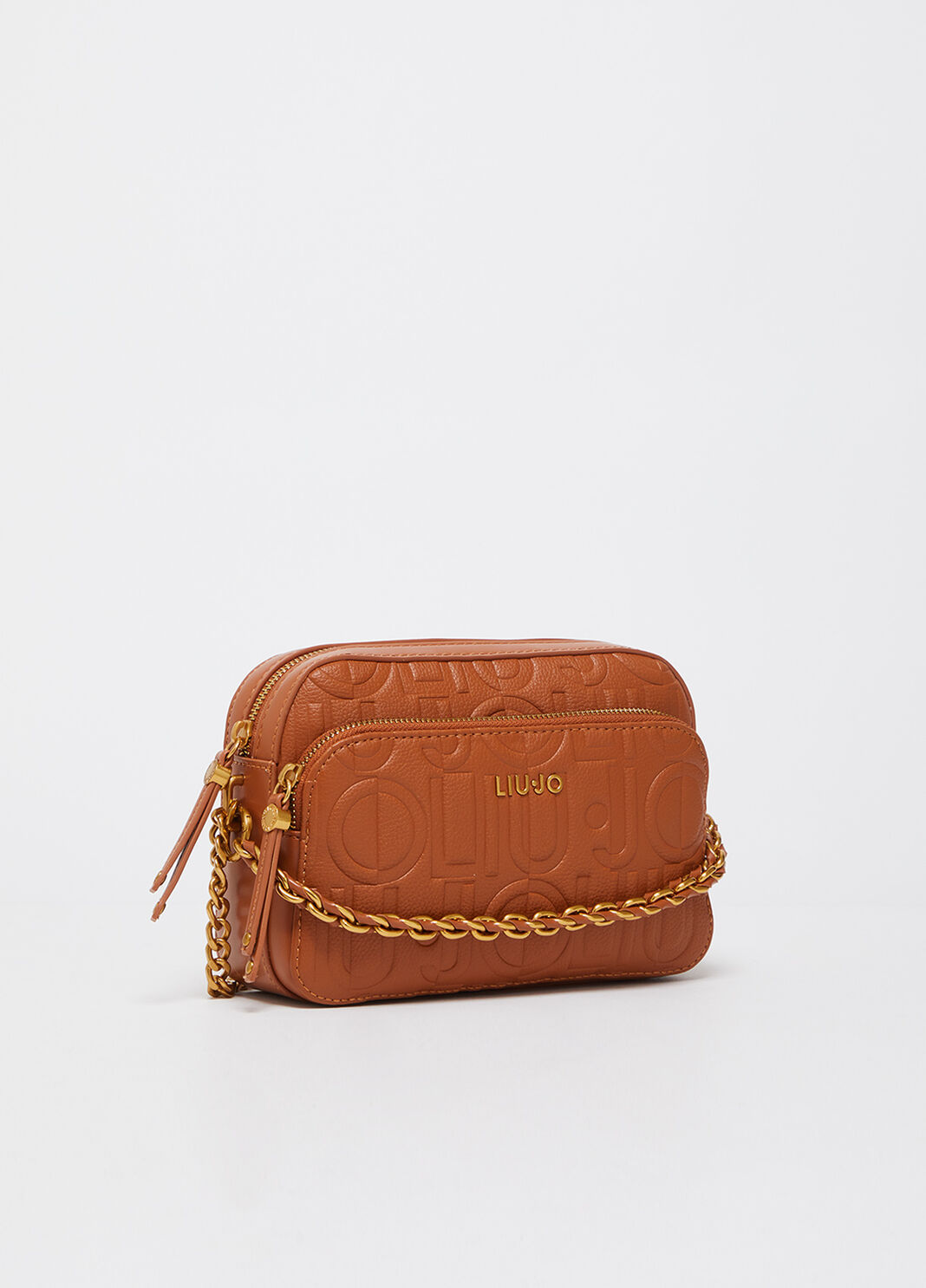 Mittelgro&szlig;e Umh&auml;ngetasche mit Zierkette braun Liu Jo - large image number 1