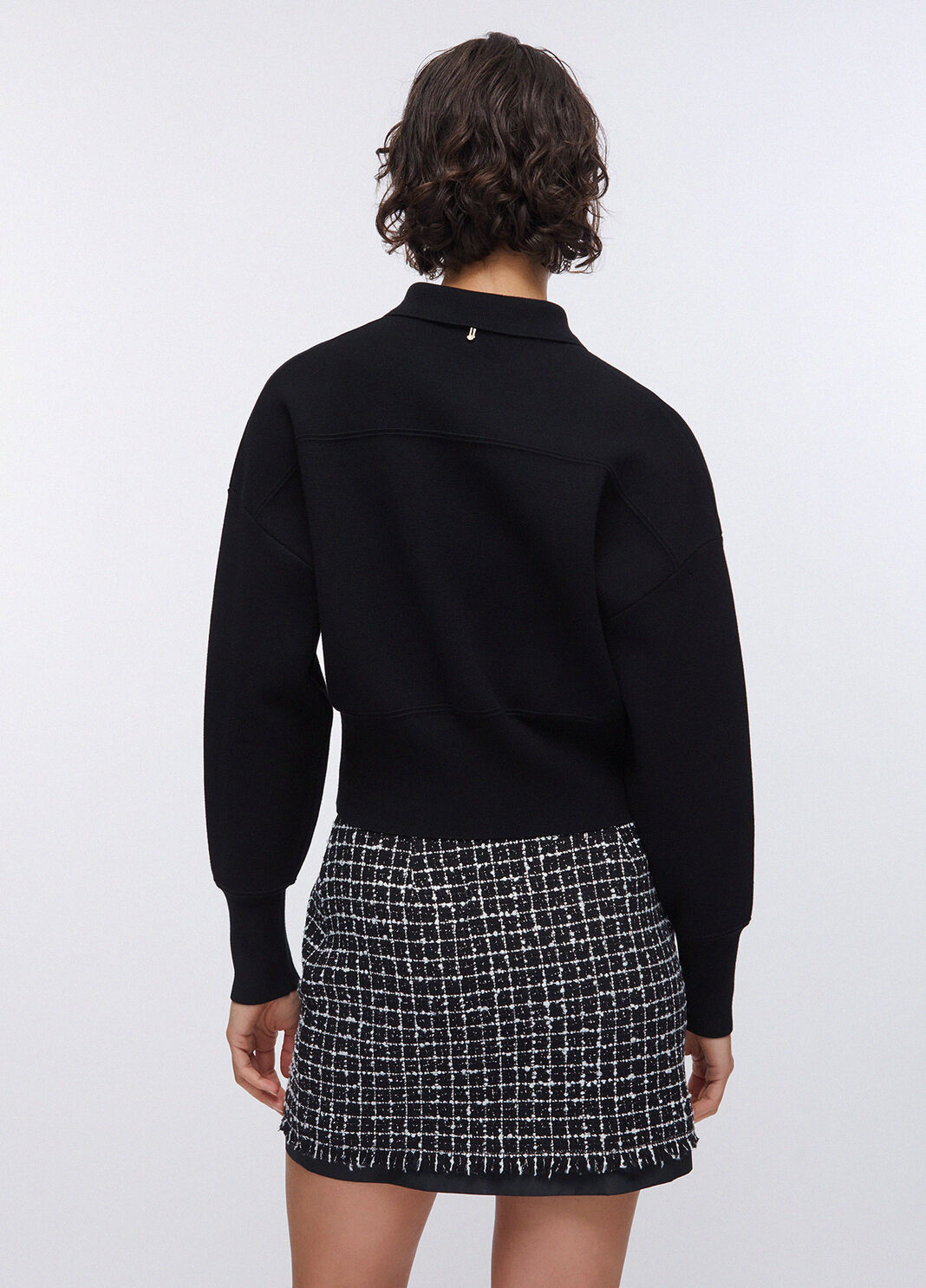 Knit jacket with bejewelled buttons black Liu Jo - large image number 1