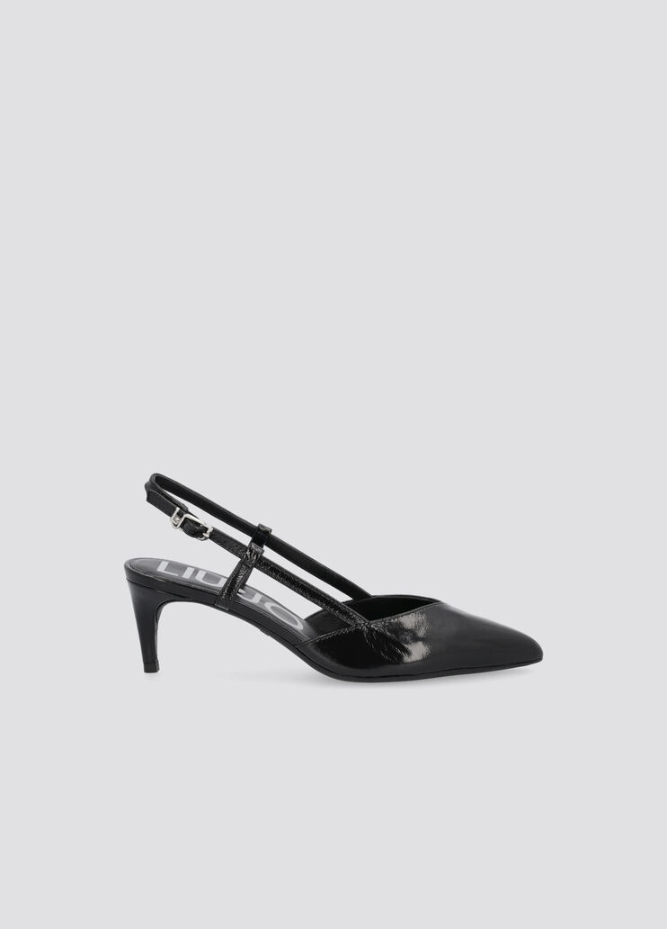 Patent slingback court shoes black Liu Jo - large image number 0 Patent slingback court shoes black Liu Jo - large image number 0