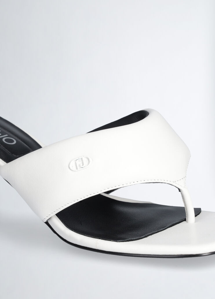 Thong sandals with heel white Liu Jo - medium Thong sandals with heel white Liu Jo - medium