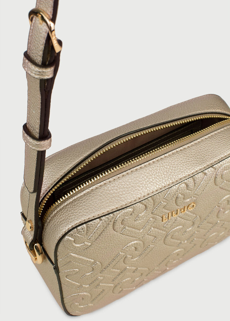 Crossbody bag with logo Light gold Liu Jo - large image number 4 Crossbody bag with logo Light gold Liu Jo - large image number 4