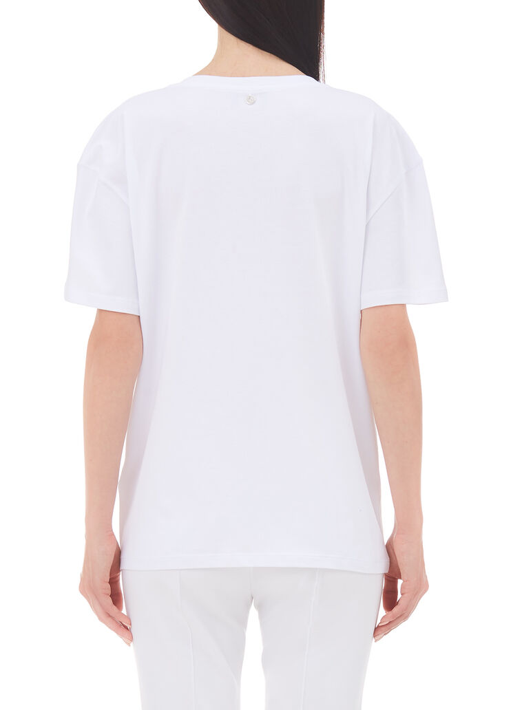 T-shirt with print and appliqués white/heart Liu Jo - large image number 1 T-shirt with print and appliqués white/heart Liu Jo - large image number 1