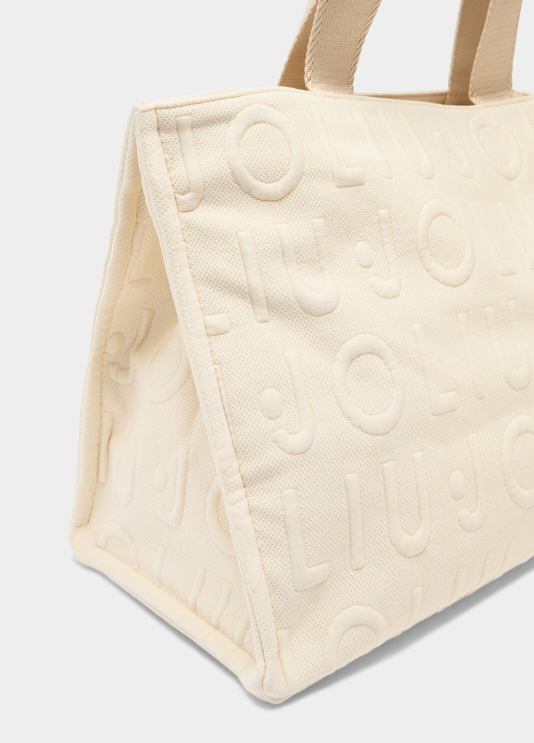 Medium knit tote bag cream Liu Jo - large image number 5
