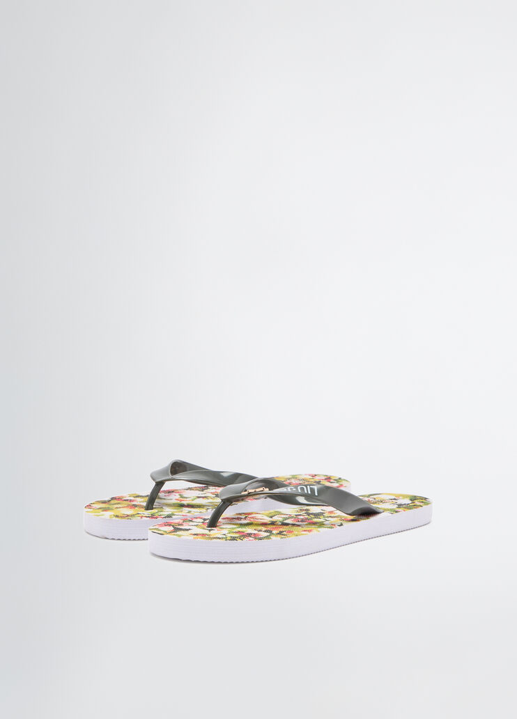 Thong sandals with floral print floral Liu Jo - large image number 1 Thong sandals with floral print floral Liu Jo - large image number 1