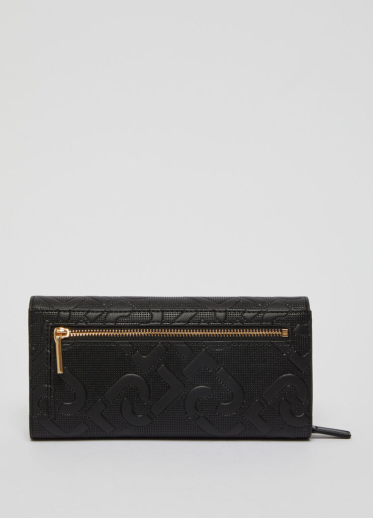 Large wallet with monogram logo black Liu Jo - large image number 2
