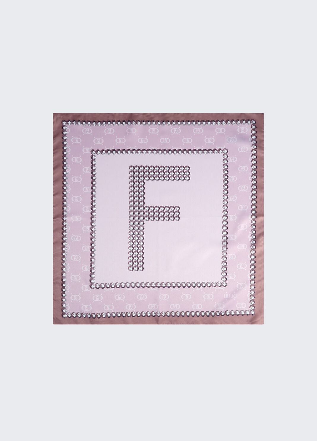 Foulard con lettera F beige Liu Jo - large image number 1