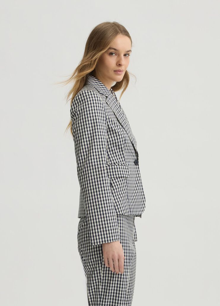 Chequered blazer  blue/white vichy Liu Jo - large image number 3 Chequered blazer  blue/white vichy Liu Jo - large image number 3