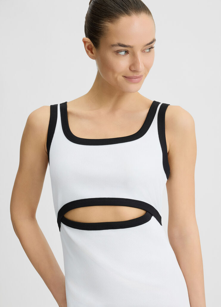 Cotton jersey dress white Liu Jo - large image number 2 Cotton jersey dress white Liu Jo - large image number 2