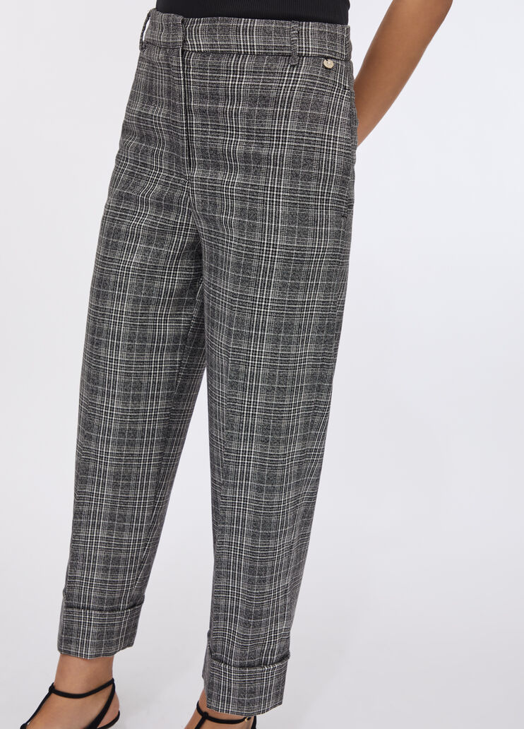Glen plaid trousers glen plaid Liu Jo - large image number 2 Glen plaid trousers glen plaid Liu Jo - large image number 2