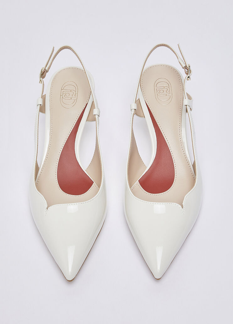 Slingback in vernice latte Liu Jo - medium