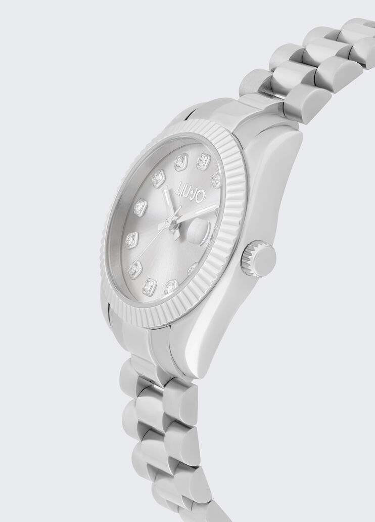Steel watch with diamantés silver Liu Jo - medium Steel watch with diamantés silver Liu Jo - medium