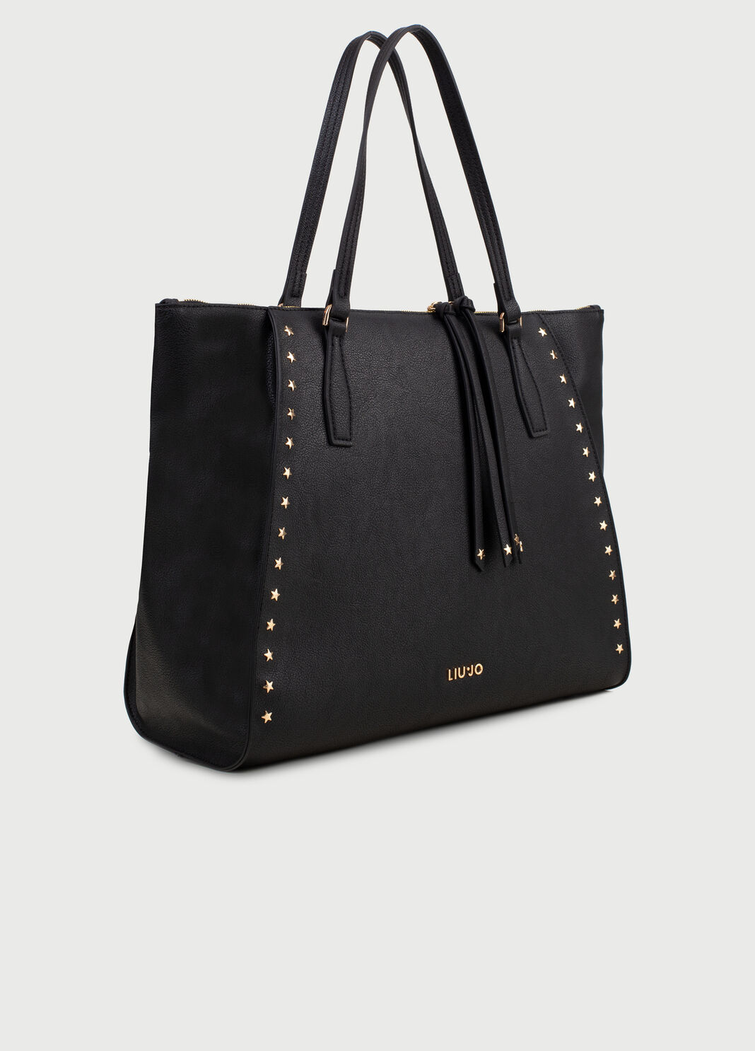Shopping bag with stars Black Liu Jo - large image number 2