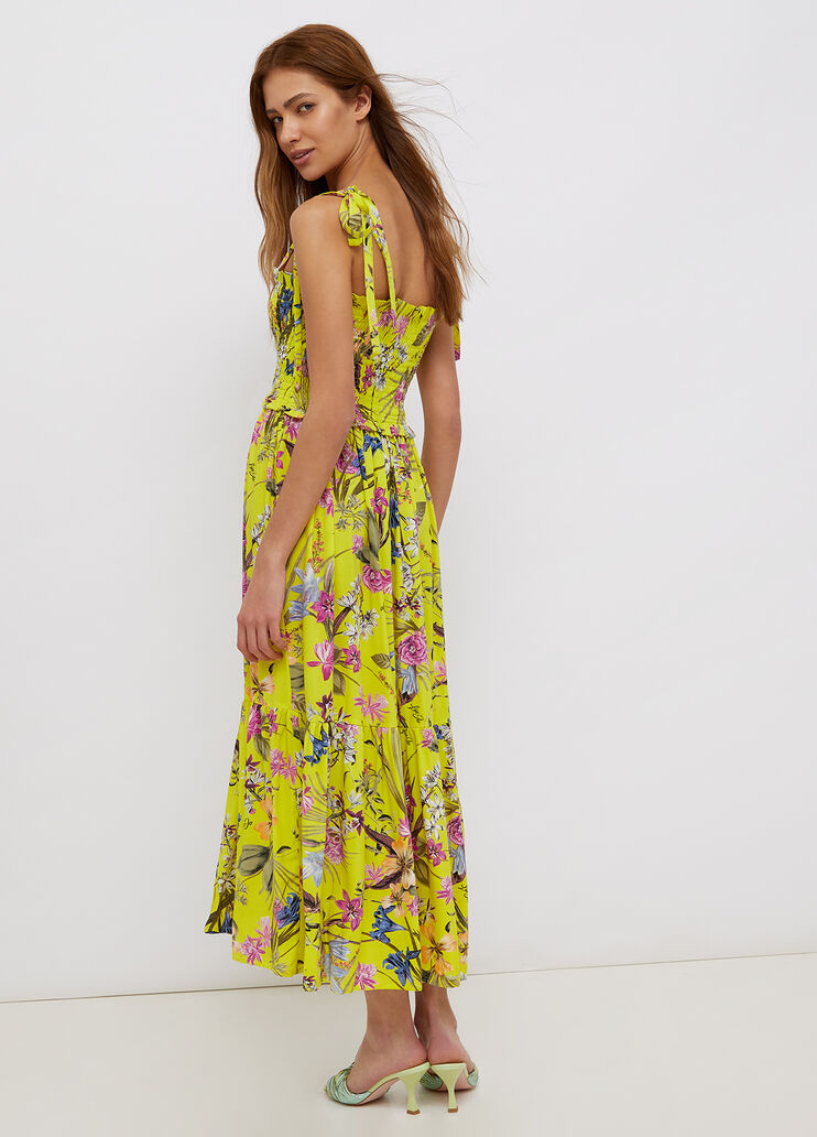Vestido largo con tirantes amarillo Liu Jo - large image number 1 Vestido largo con tirantes amarillo Liu Jo - large image number 1