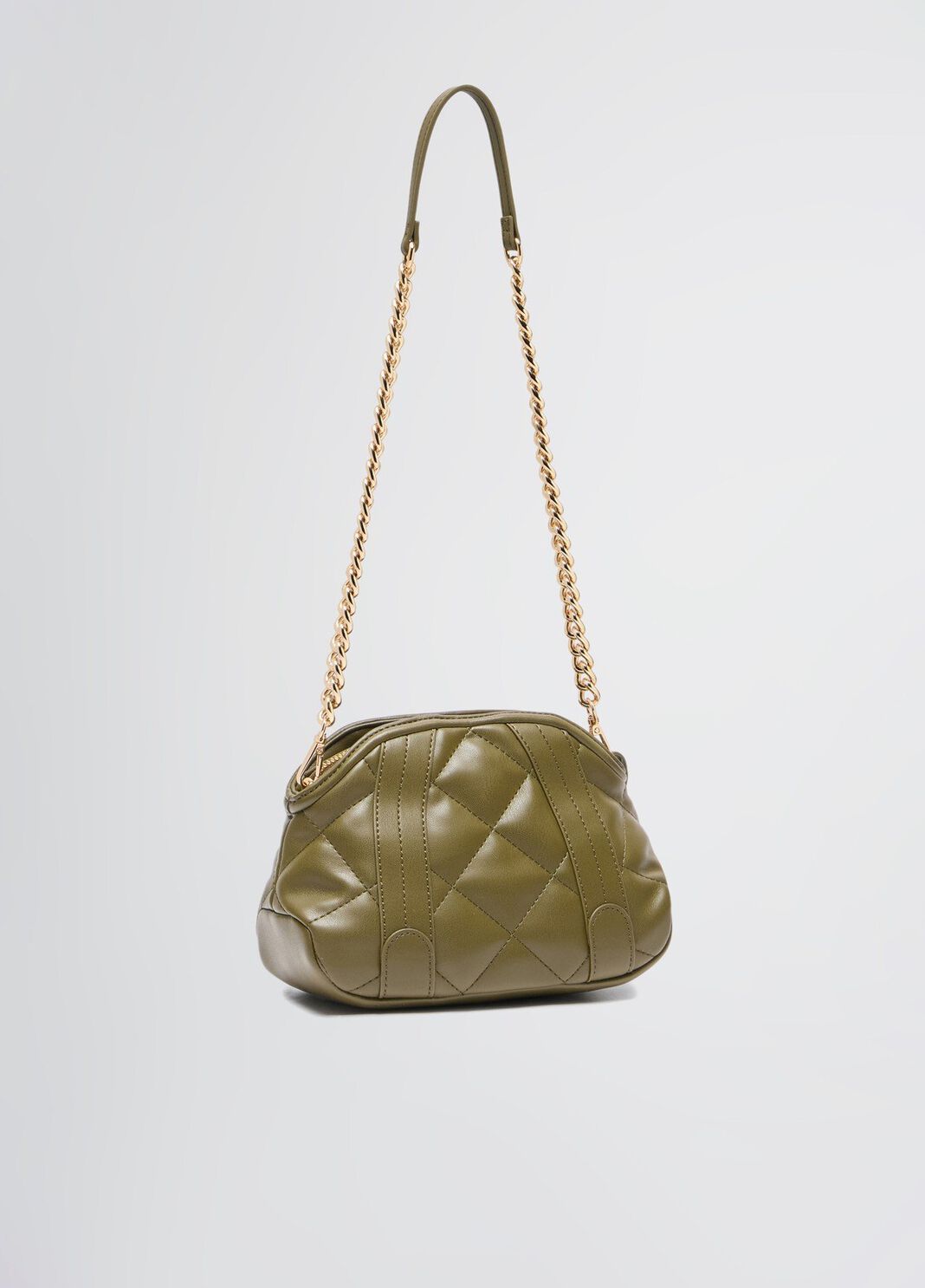 Pochette matelass&eacute;e vert militaire Liu Jo - large image number 1