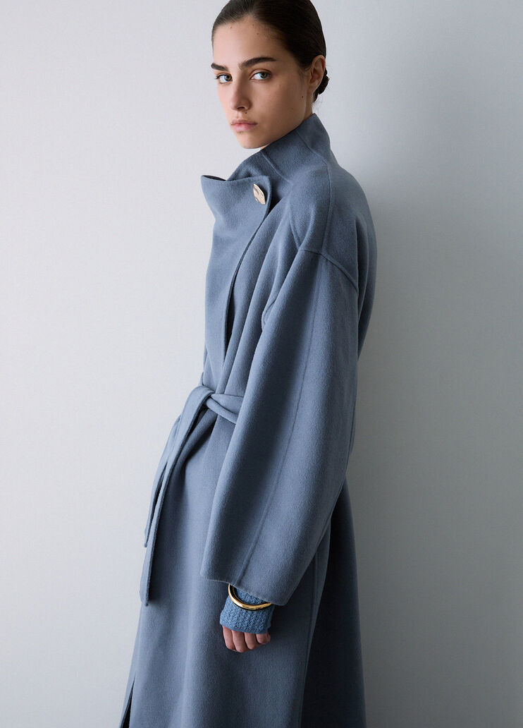 Oversized wool coat light blue Liu Jo - medium