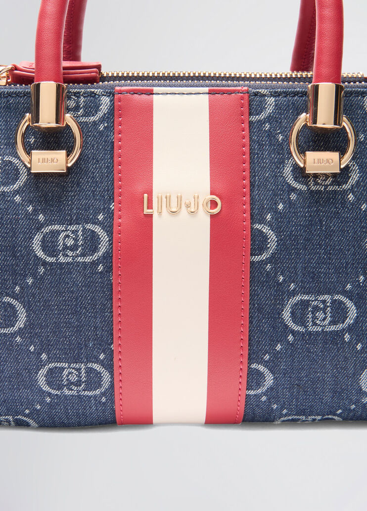 Small monogram bag dark denim Liu Jo - large image number 4 Small monogram bag dark denim Liu Jo - large image number 4