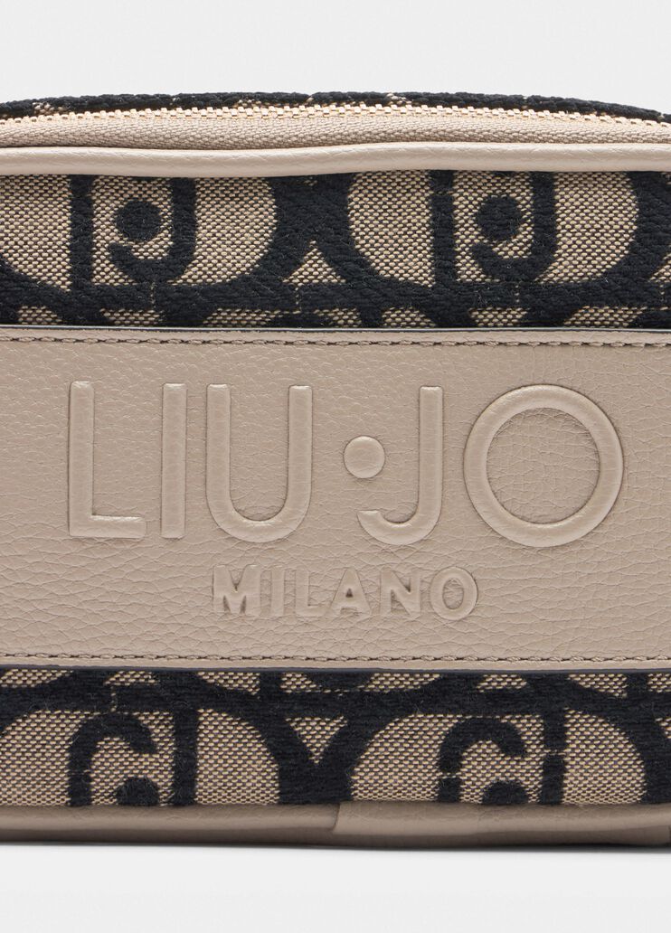 Small jacquard crossbody bag dark grey Liu Jo - large image number 4 Small jacquard crossbody bag dark grey Liu Jo - large image number 4