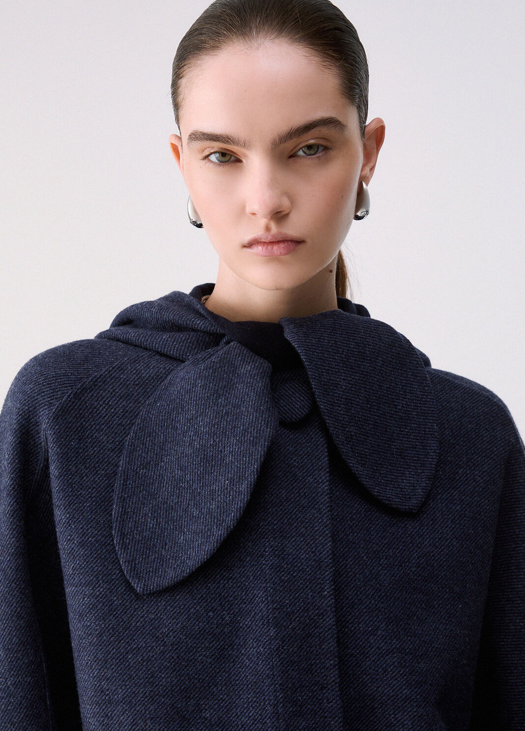 Coat in a wool blend blue Liu Jo - large image number 4