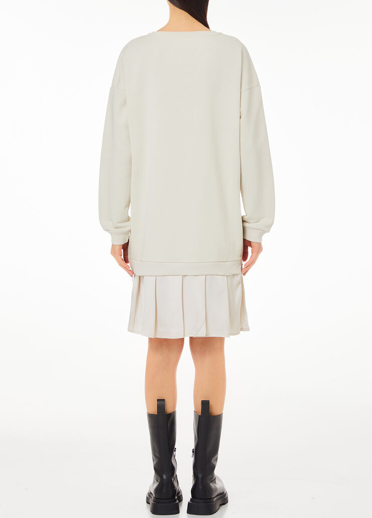 Robe en molleton blanc Liu Jo - large image number 1 Robe en molleton blanc Liu Jo - large image number 1