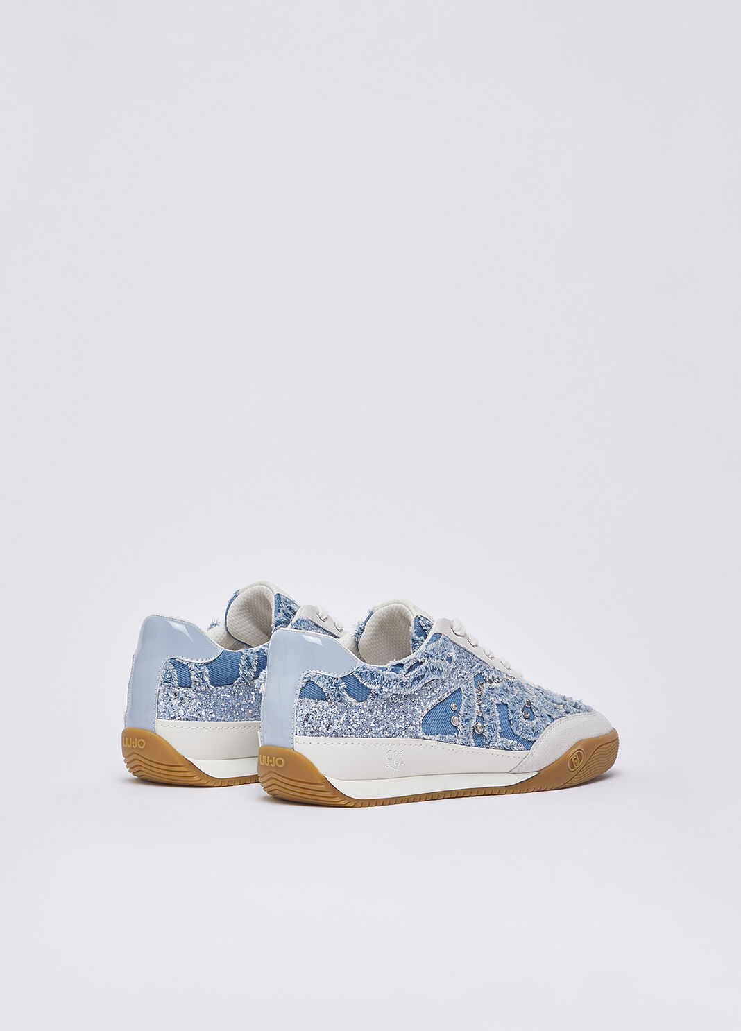 Sneakers in denim con pietre gioiello blu Liu Jo - large image number 3