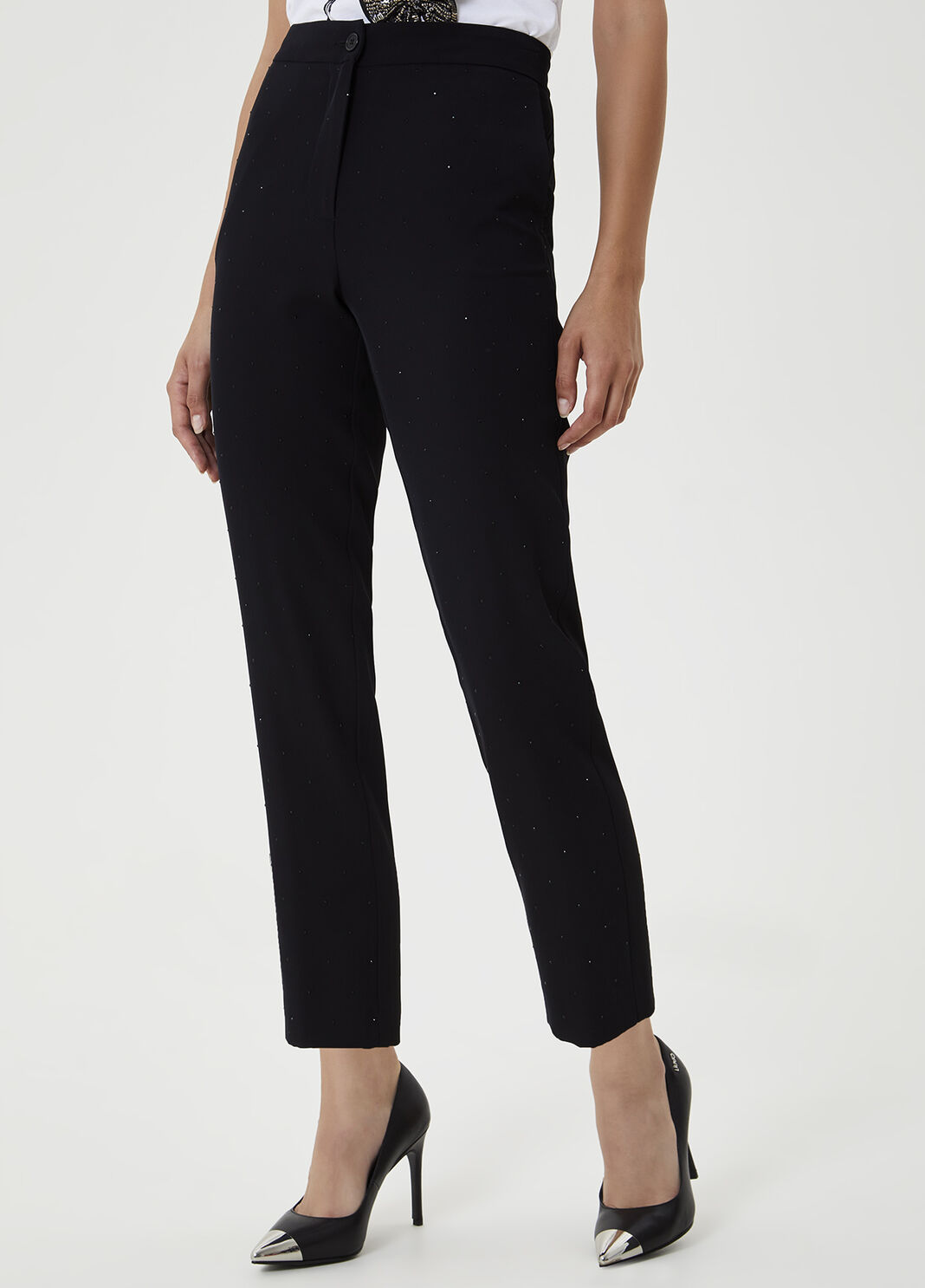 Chinos with gemstones  Black Liu Jo - large image number 0