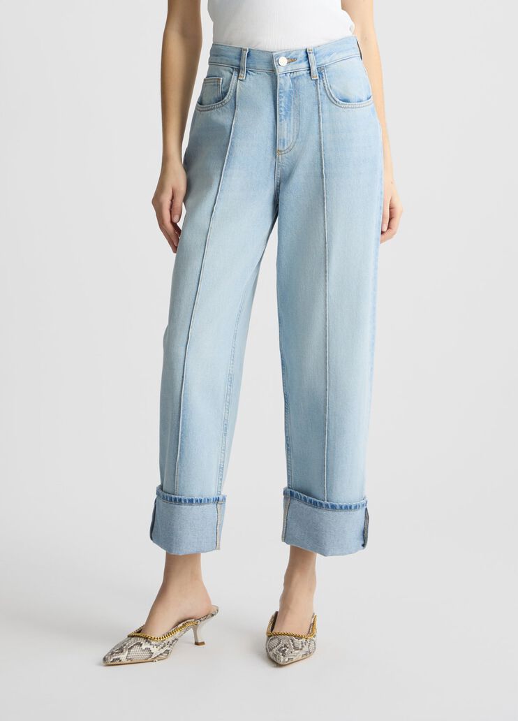 Straight Cropped Jeans light denim Liu Jo - medium Straight Cropped Jeans light denim Liu Jo - medium