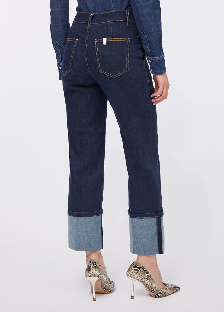 Vaqueros tobilleros rectos lavado clásico Liu Jo - medium