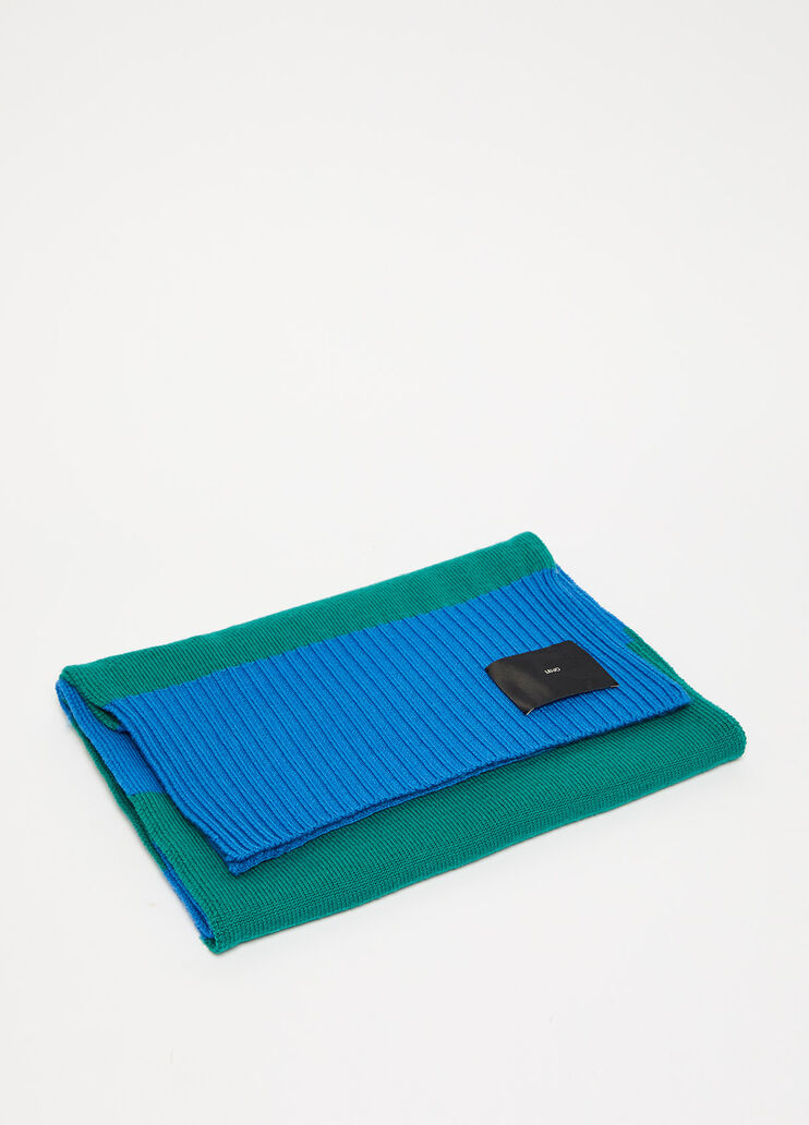 Écharpe à rayures en pure laine vert Liu Jo - large image number 2