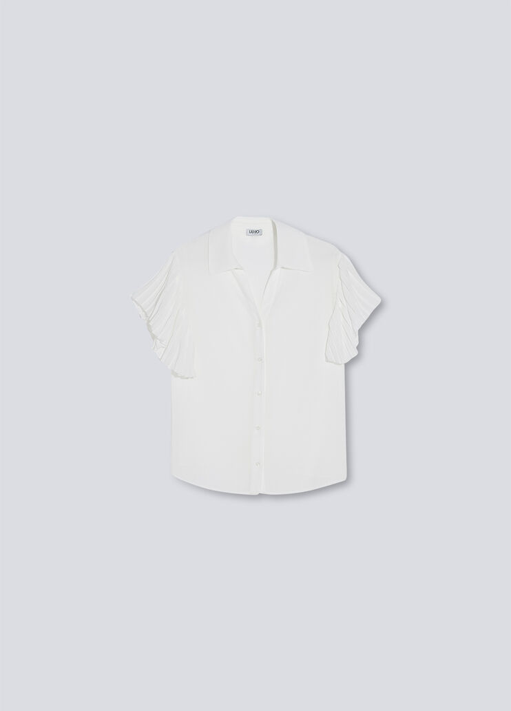 Nachhaltiges Hemd mit Volants Optisch Weiß Liu Jo - large image number 4