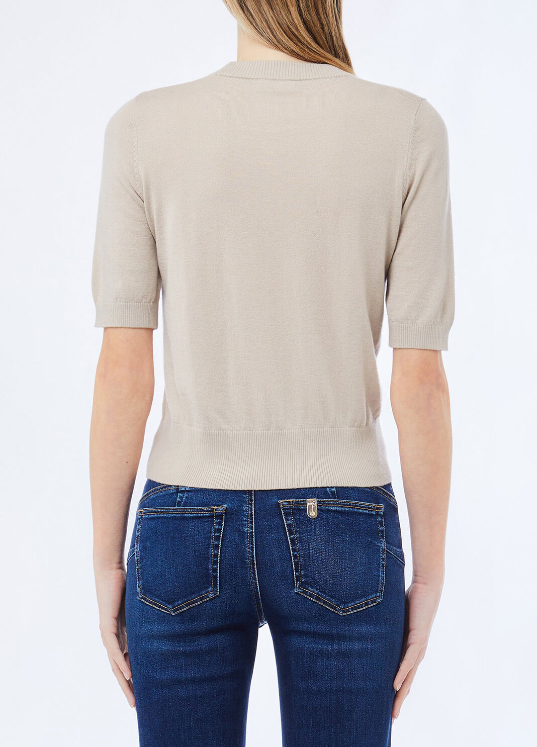 Top aus Wollmischung dunkelbeige Liu Jo - large image number 1