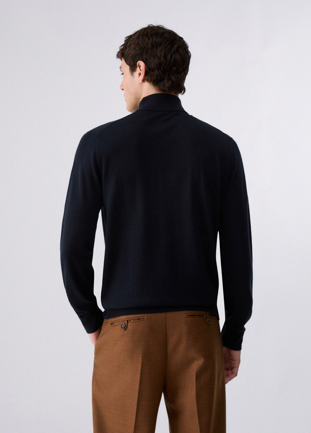 Lupetto in lana merino blu scuro Liu Jo - large image number 1