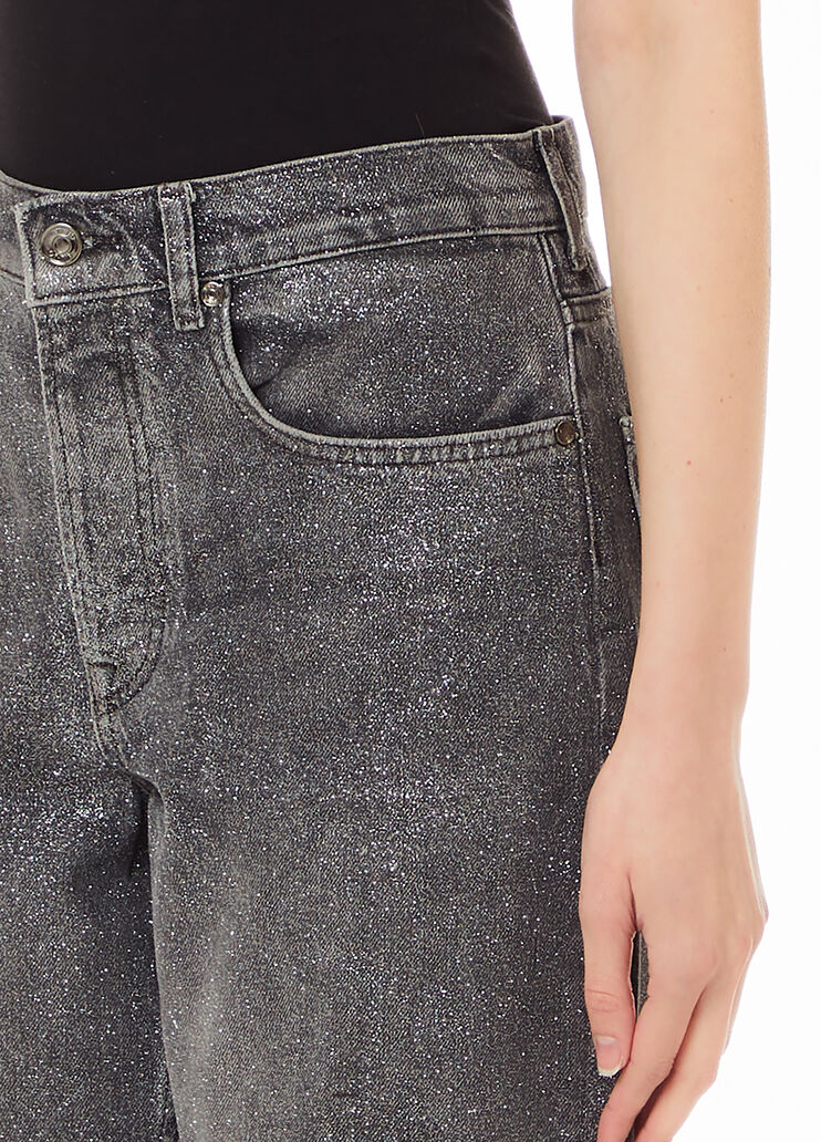 Jean Lurex® à taille haute noir Liu Jo - large image number 2