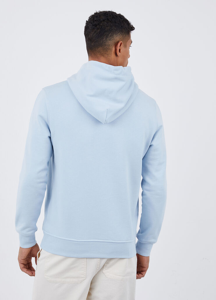 Felpa con cappuccio e logo ricamato azzurro Liu Jo - large image number 1