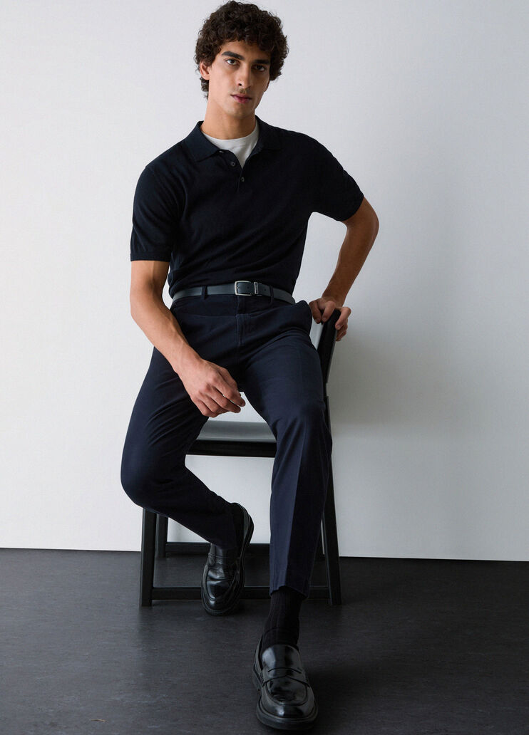 Trousers tapered fit dark blue Liu Jo - medium