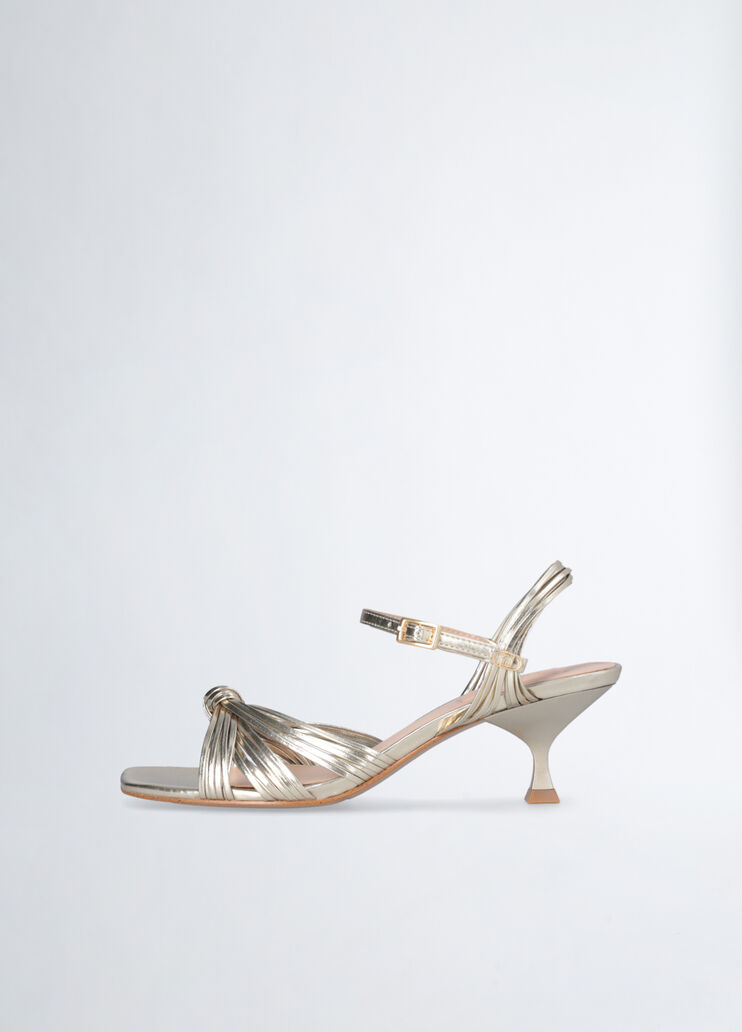 Sandals with low heel gold-colour Liu Jo - large image number 4 Sandals with low heel gold-colour Liu Jo - large image number 4