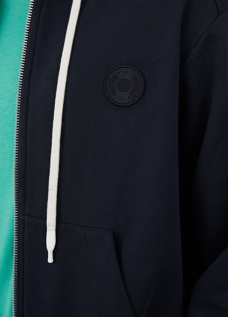 Felpa con cappuccio nero Liu Jo - large image number 2