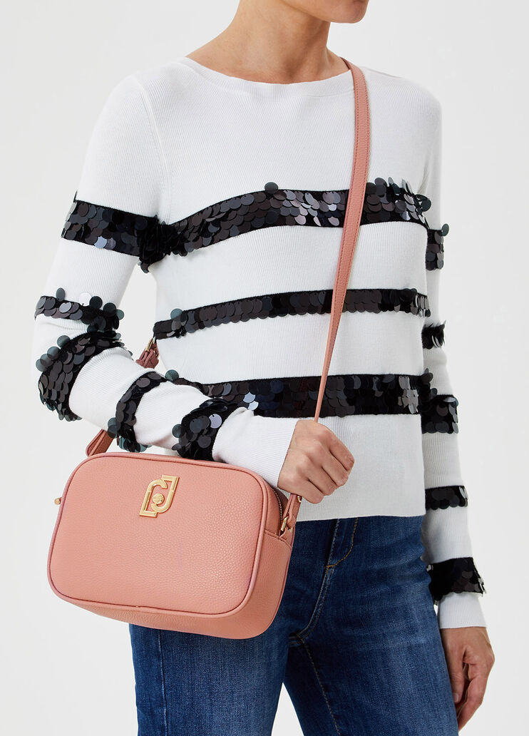 Crossbody bag with logo Beige Liu Jo - large image number 1