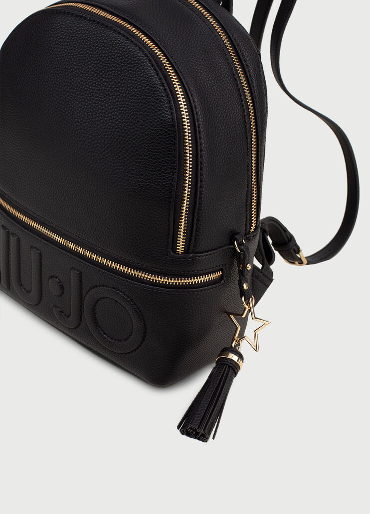 Mochila con logotipo Negro Liu Jo - large image number 4